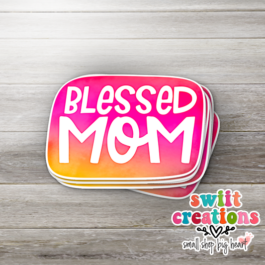 Blessed Mom Sticker (SS056) | SCD149