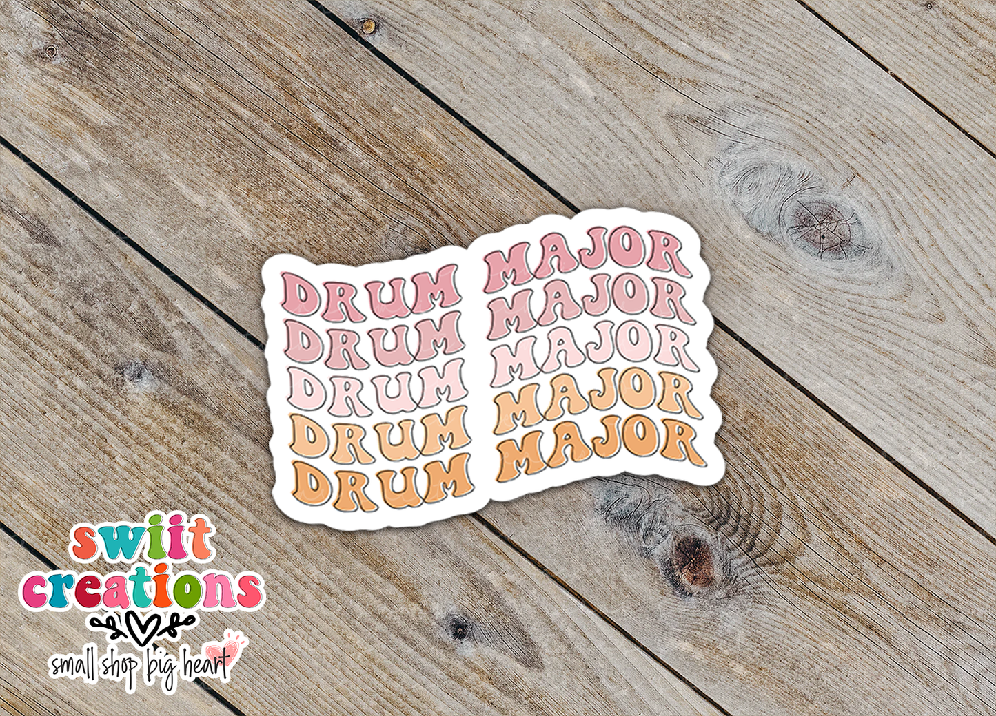 Drum Major Waterproof Sticker   (SS300) | SCD406