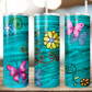 Teal Butterfly Tumbler (T170)