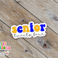 Senior 24 Sticker Blue and Gold (SS378) | SCD554