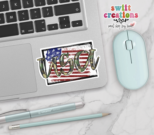 USA Camo Sticker (SS168) | SCD081