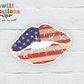 USA Lips Waterproof Sticker  (SS167) | SCD151