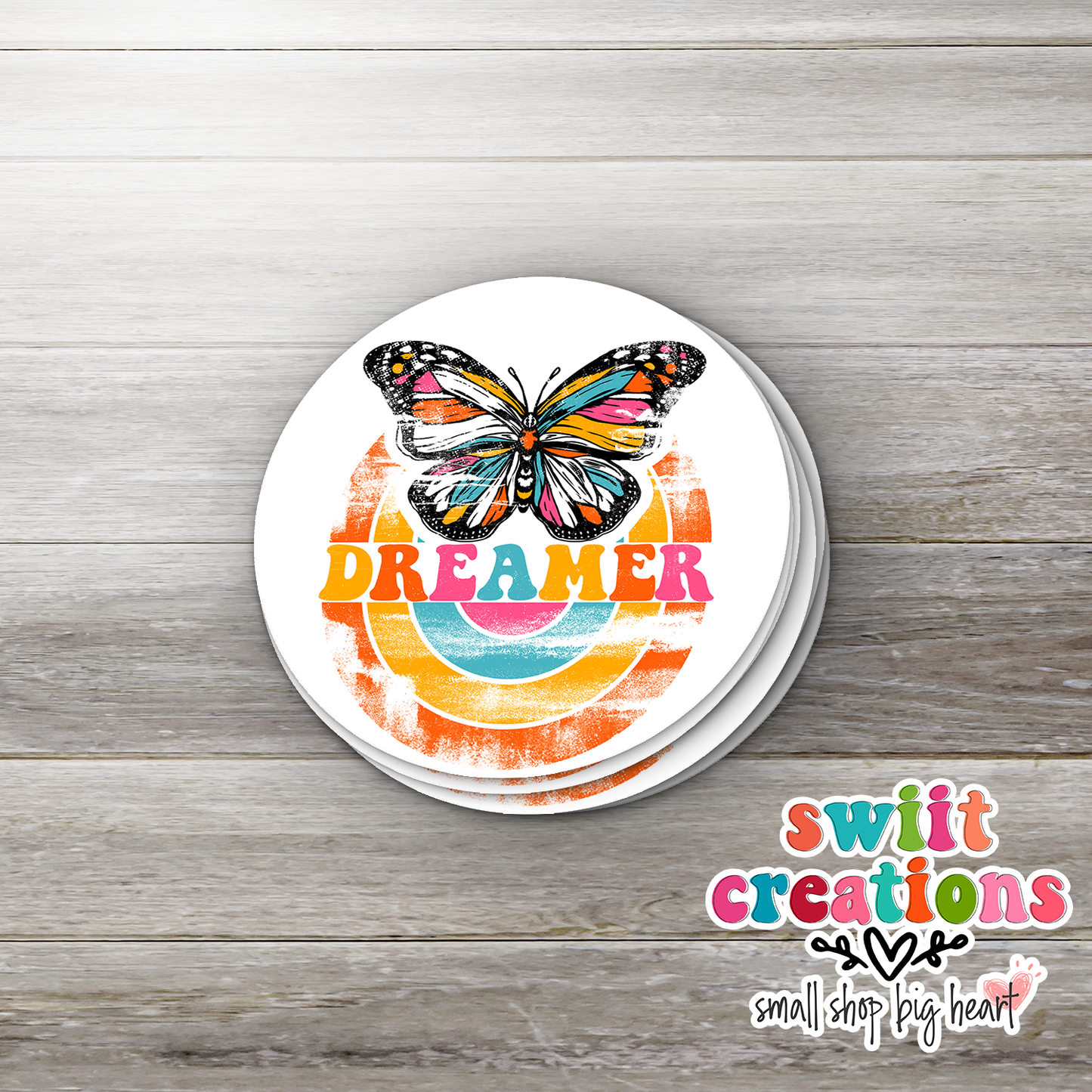Dreamer Butterfly Waterproof Sticker  (SS072) | SCD161