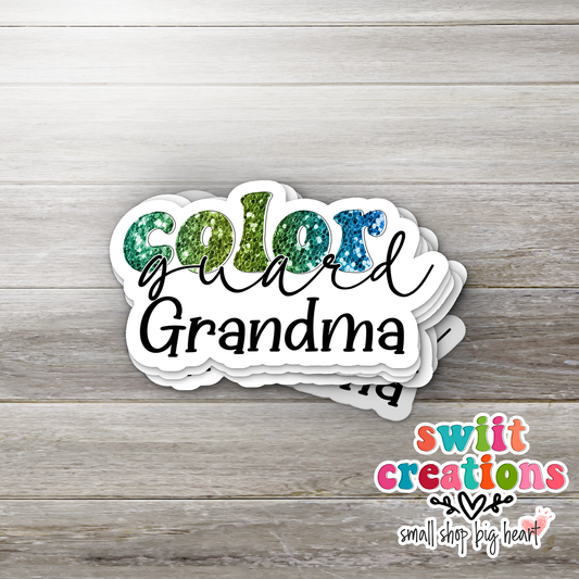 Color Guard Grandma Sticker (SS340) | SCD448