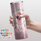 Just a Girl that Loves Pigs Faux Glitter Tumbler (T345)