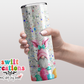 Glitter Easter Gnome with Eggs Tumbler (T172)