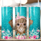 Floral Cow Tumbler (T344)