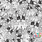 Talk to the Paw Waterproof Sticker   (SS197) | SCD203