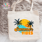 Sumertime Vibes Large Linen Tote