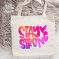 Stay Strong Large Linen Tote