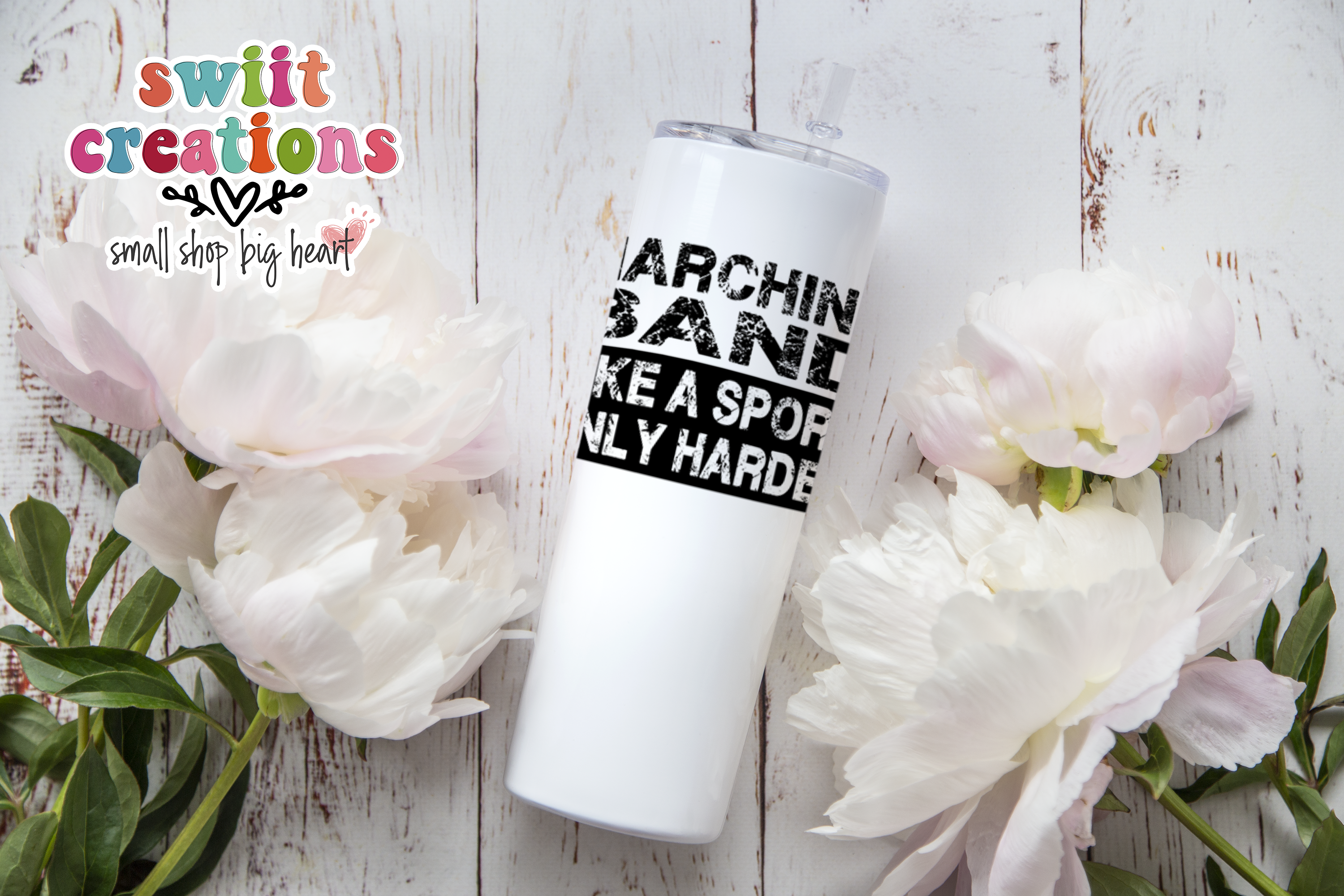 Marching Band Like a Sport Black Tumbler (T035)