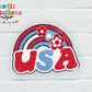 USA Waterproof Sticker  (SS150) | SCD153