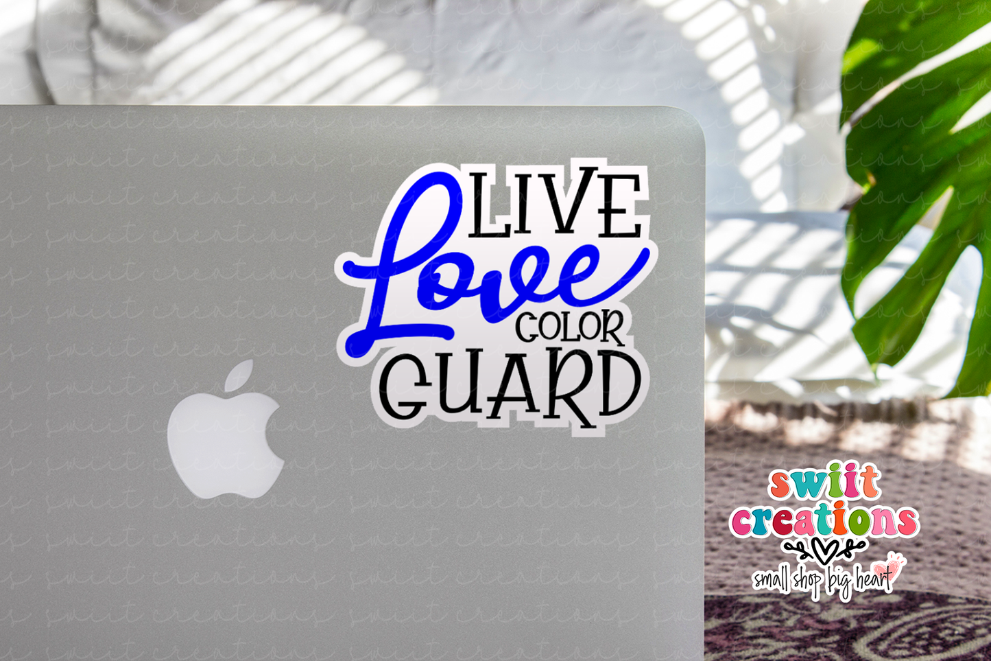 Live Love Color Guard Sticker (SS162) | SCD172
