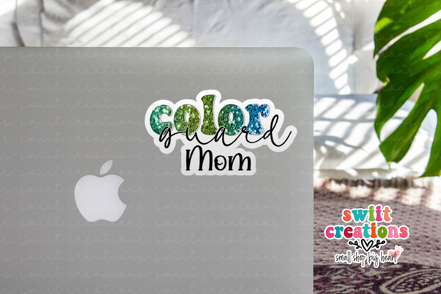 Color Guard Mom Waterproof Sticker  (SS344) | SCD452