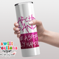 Marching Band Like a Sport Pink Glitter Tumbler (T037)