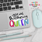 Social Distancing Queen Waterproof Sticker  (SS052) | SCD147