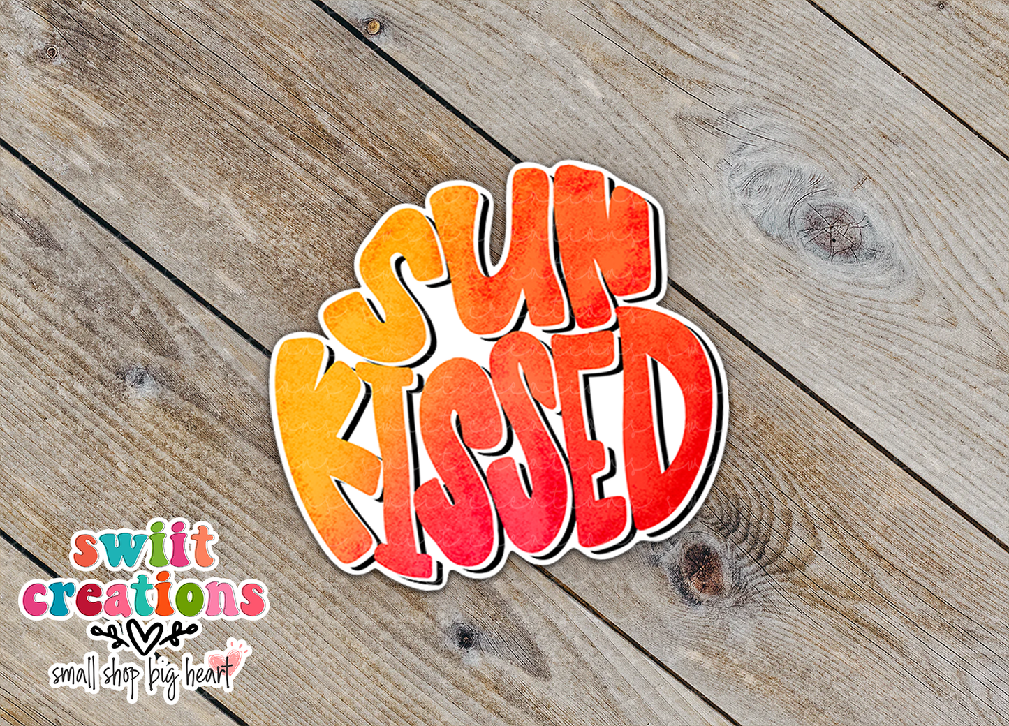 Sun Kissed Waterproof Sticker  (SS101) | SCD099