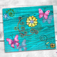 Teal Butterfly Tumbler (T170)