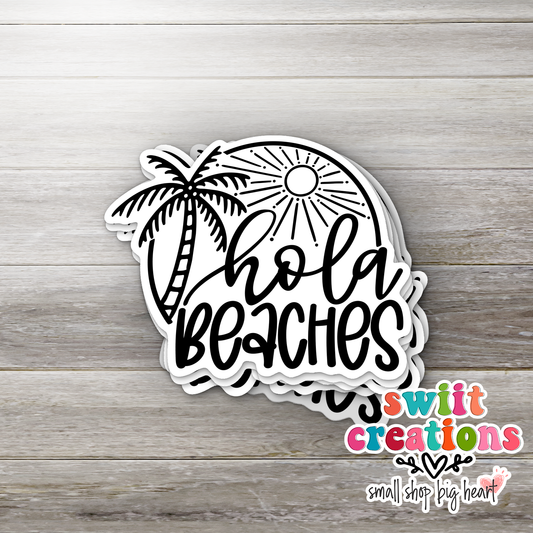 Hola Beaches Sticker (SS066) | SCD159