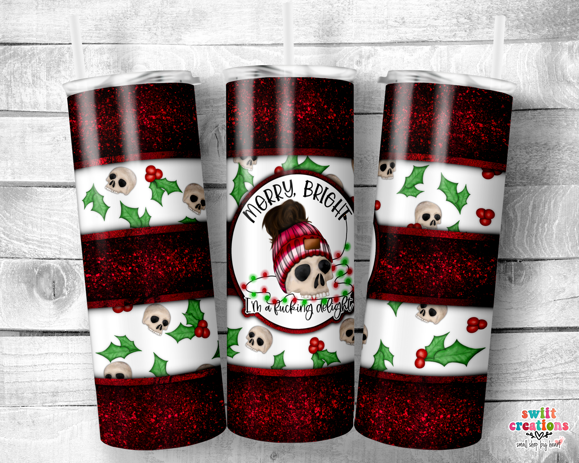 Merry Bright I'm a F*king Delight Tumbler (T331)
