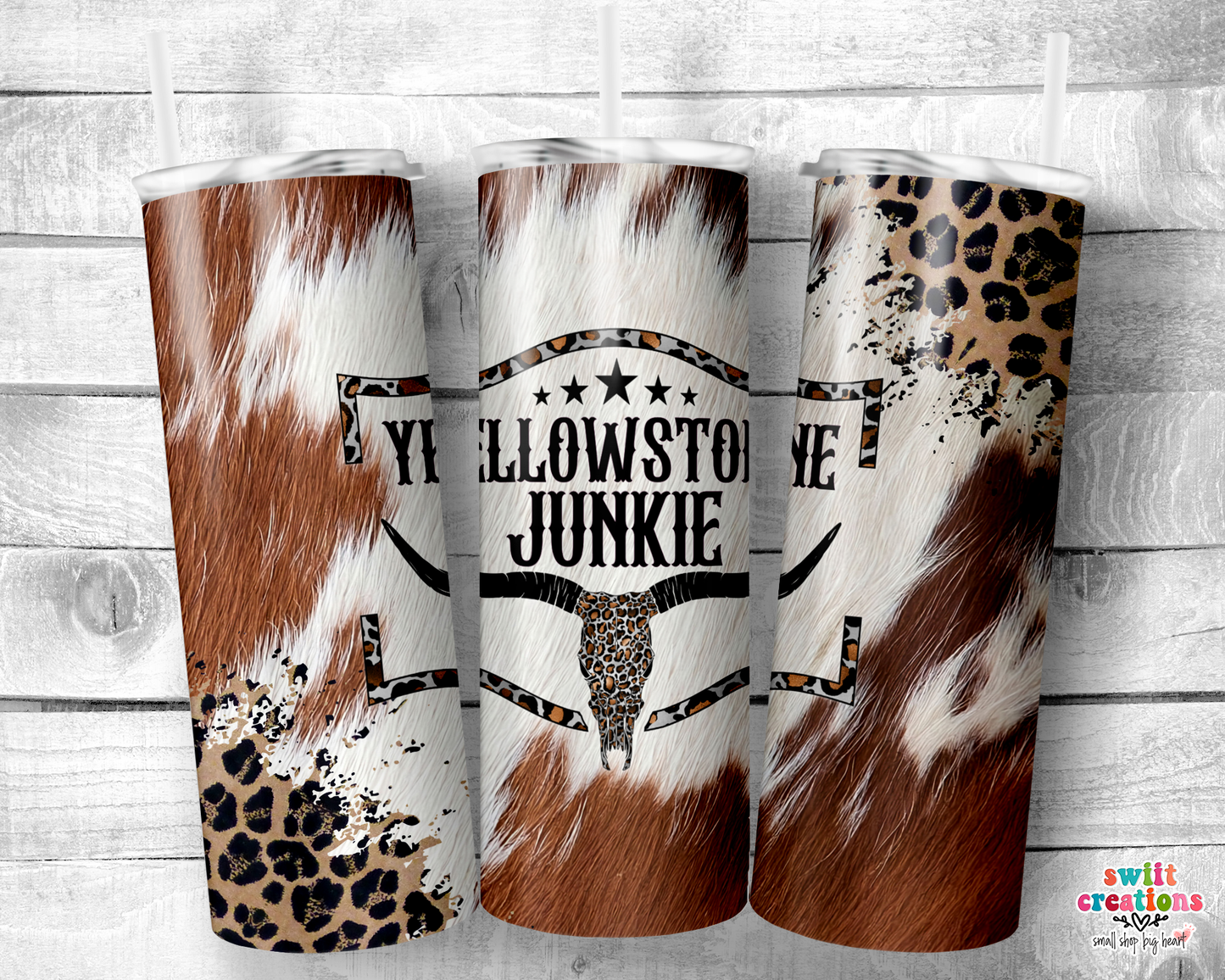 Cowhide Leopard Tumbler (T327)