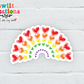 Rainbow of Hearts Sticker (SS009) | SCD110