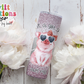 Just a Girl that Loves Pigs Faux Glitter Tumbler (T345)