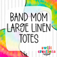 Band Mom Large Linen Tote