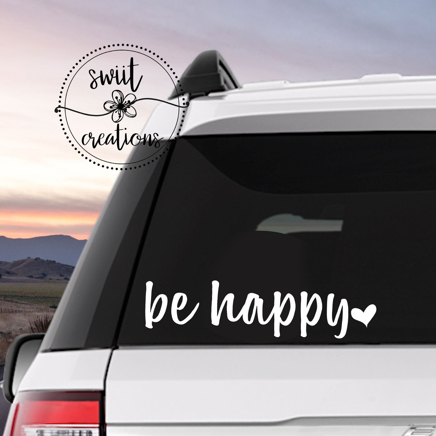 Be Happy Decal (D141)