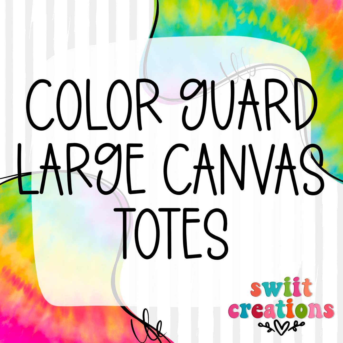 Color Guard Large Canvas Tote