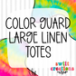 Color Guard Large Linen Tote
