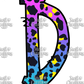 Purple Leopard Doodle Font Personalized Tumbler (T082)