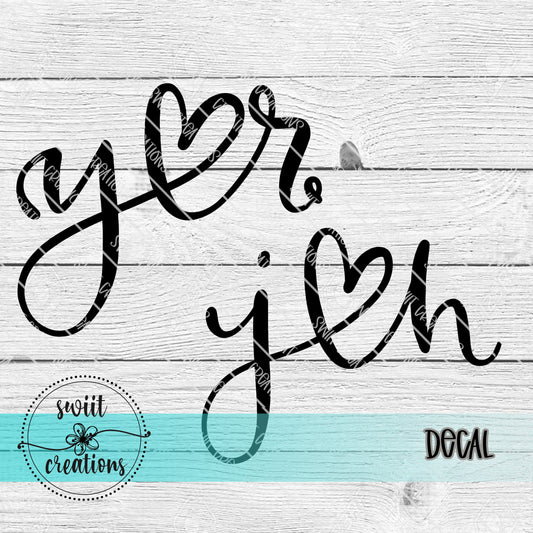 Initial Heart Decal (D182)
