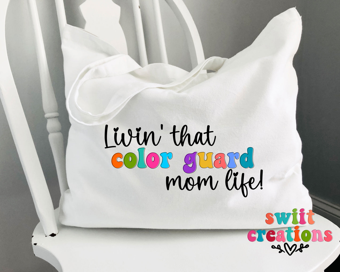 Guard Mom Large Canvas Tote