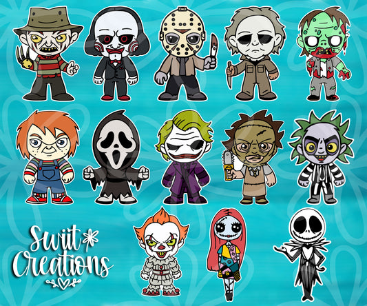 Slasher Movie Waterproof Sticker