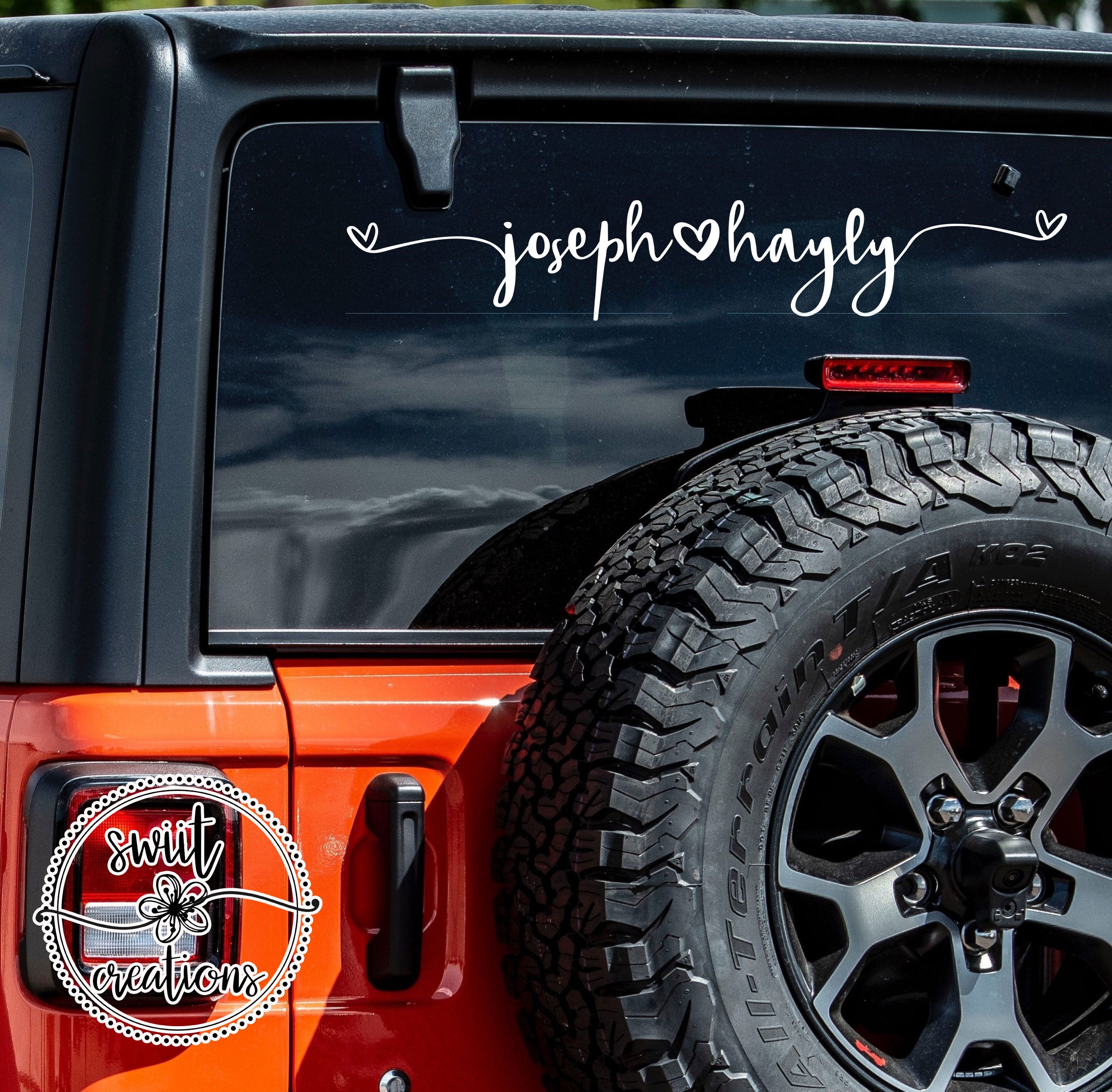 Couples Name Love Decal (D194)