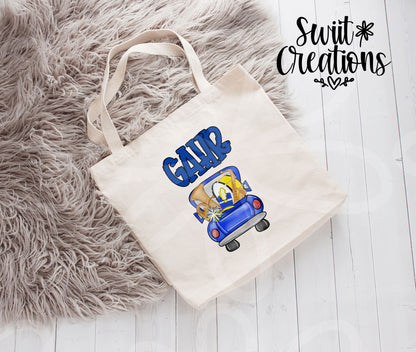 Gahr Band Truck Large Linen Tote