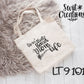 Large Linen Band Tote