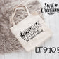 Large Linen Band Tote