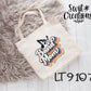 Large Linen Band Tote