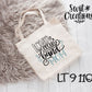 Large Linen Band Tote