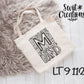Large Linen Band Tote