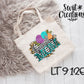 Large Linen Band Tote