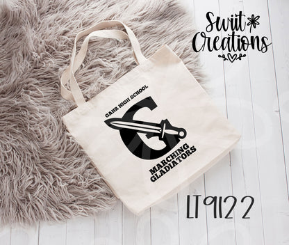 Gahr Marching Gladiators Large Linen Tote