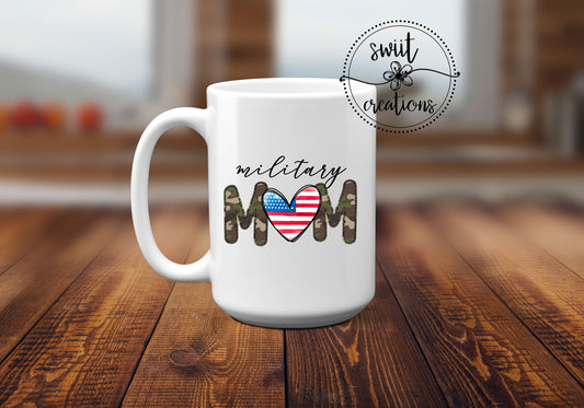 Military Mom Ceramic Coffee Mug