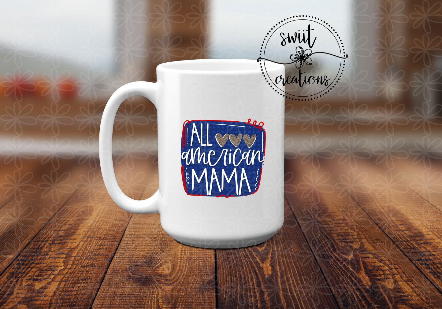 All American Mama Ceramic Mug