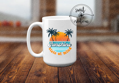 Sunshine State of Mind Ceramic Coffee Mug