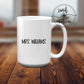 Winter Gnome with Christmas Tree Ceramic Coffee Mug