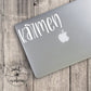 Name Decal