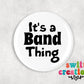 Band Pin Button 2.25"